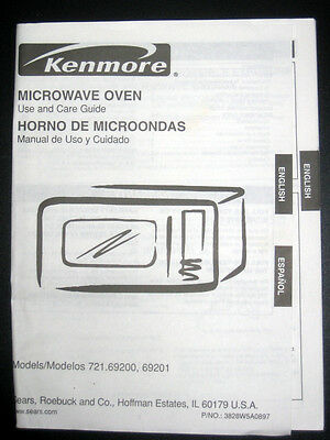 Kenmore Microwave Model 721 62223200 Manual - high-poweraa